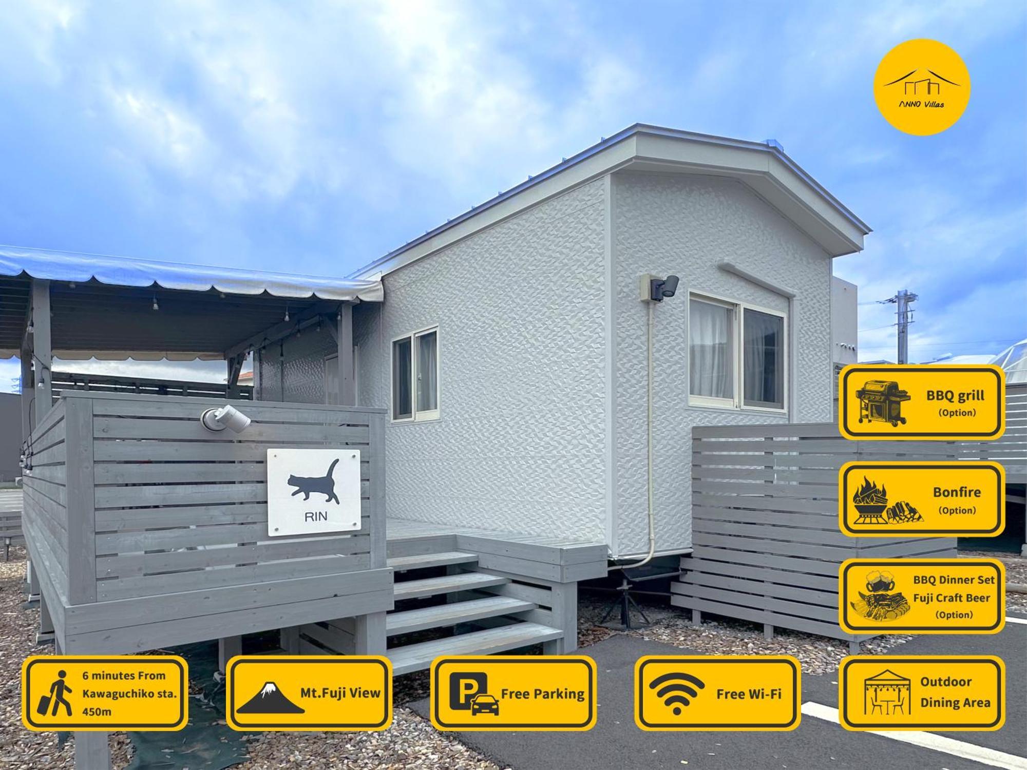 Necoana Glamping富士山景bbqトレーラーヴィラ Fujikawaguchiko Dış mekan fotoğraf